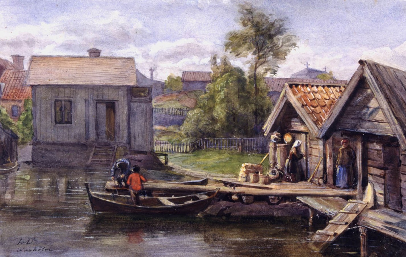 Fritz von Dardel, Motiv från Vaxholm. Nordiska Museet